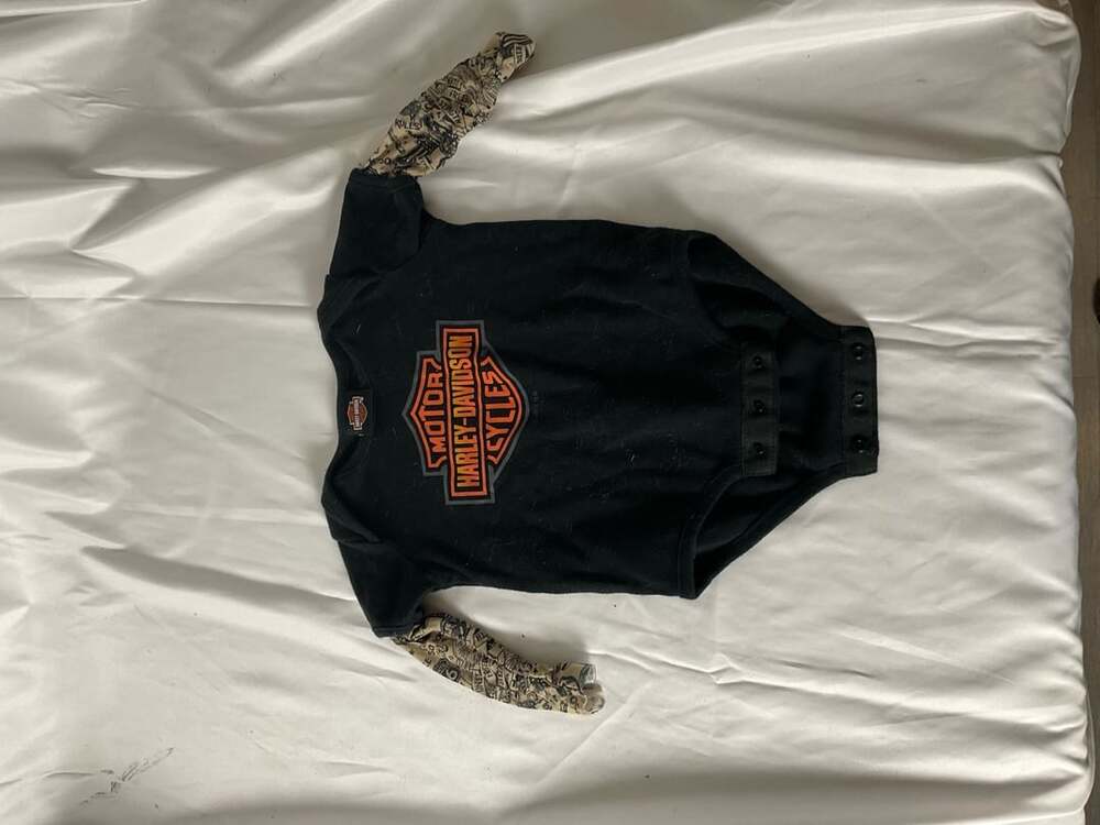 Harley Davidson Tattoo Sleeve Creeper Size 9/12M Black